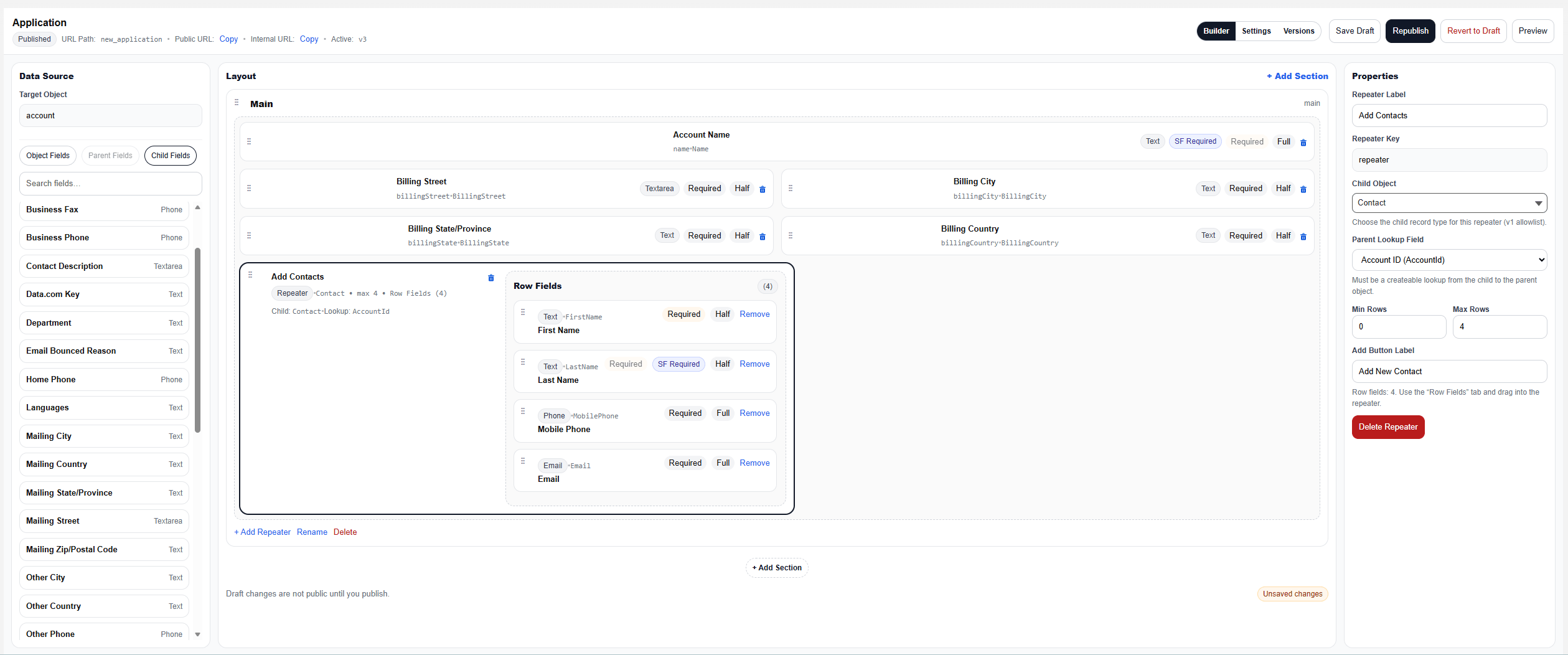 Include Child Records