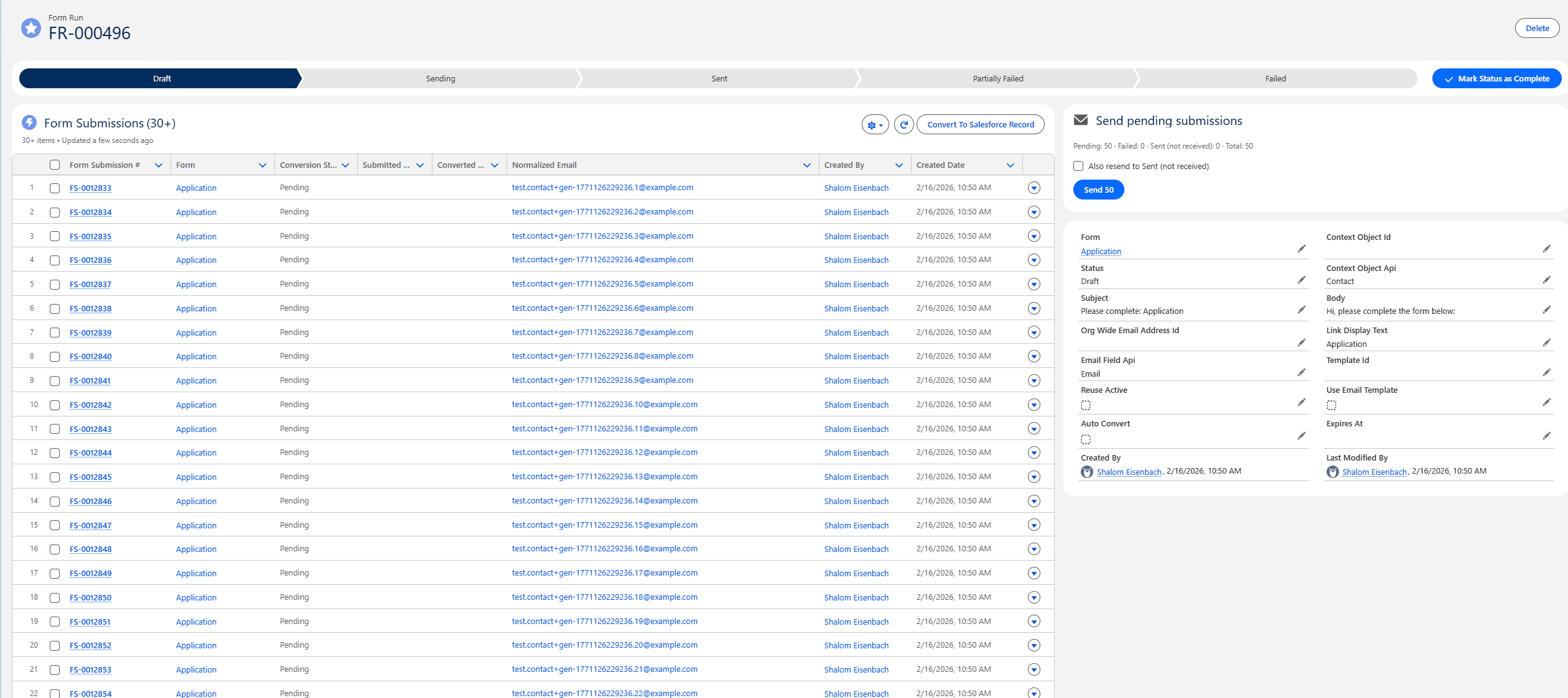 Centralized Submission Management