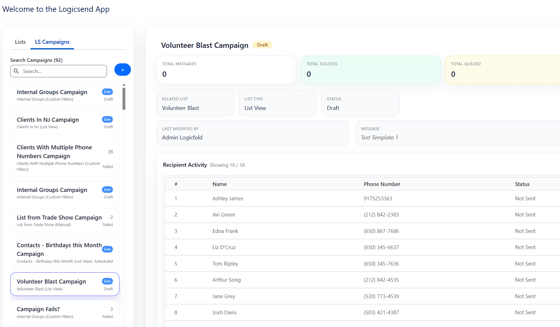 Logicsend — SMS Messaging Built for Salesforce