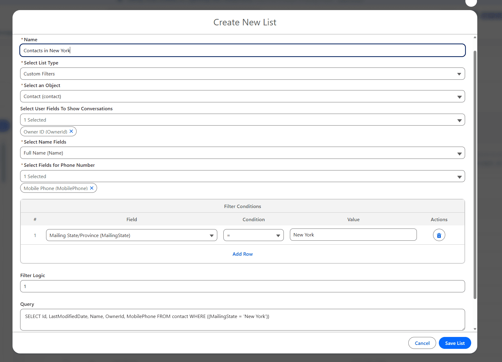 Create Custom Recipient Lists